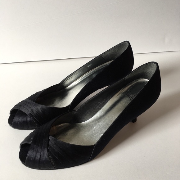 Stuart Weitzman Shoes - Stuart Weitzman Black Peeptoe Heels